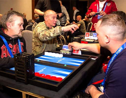 Ветераны СВО из 12 регионов приехали в Воронеж на «Кубок Защитников Отечества» по длинным нардам